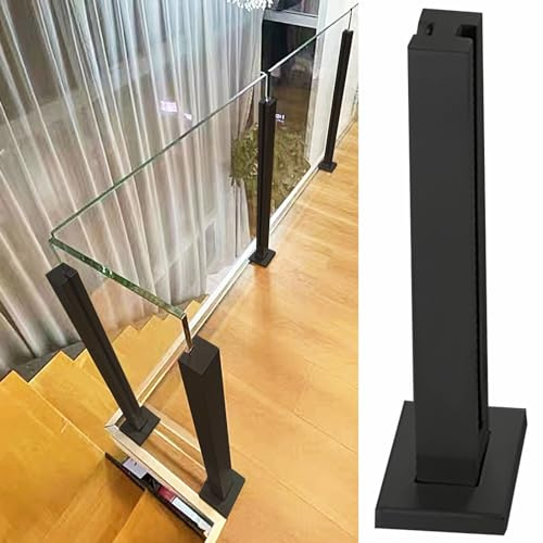 Inox 304 Système de garde-corps en verre – Panneaux de verre d'intérieur pour escaliers et couloirs – Kit de balustrade élégant pour la sécurité et l'élégance de la maison et du bureau