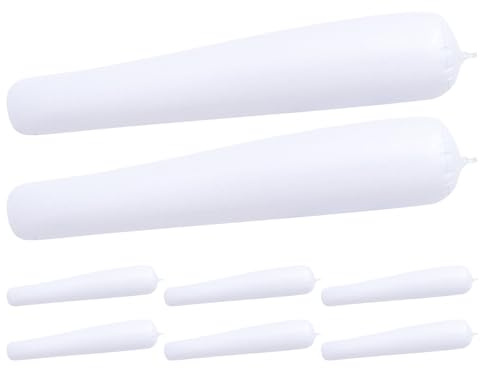 Holibanna 8pcs Inflatable Pvc Boot Shapers 50cm Thick Mid-calf Support Sticks for Tall Boots White Reusable Trees for Storage and Shape Maintenance in Closet