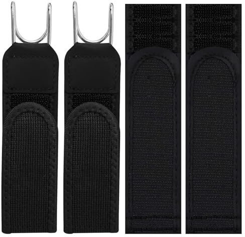 CYUXING Lot de 4 Ceintures Élastiques sans Boucle pour Homme avec Crochets Métal et Outil de Collage, Ceinture de Taille Extensible sans Métal pour Travail Extérieur Randonnée et Usage Quotidien