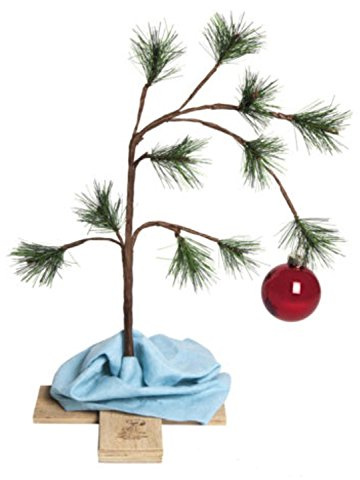 24 The Original Charlie Brown Artificial Christmas Tree Decoration - Unit
