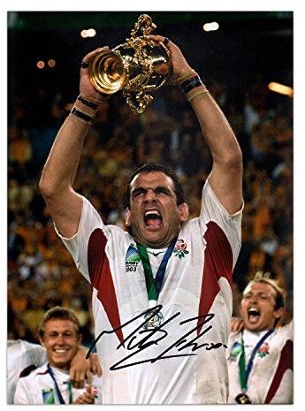 Martin Johnson Signed England Rugby Photo: World Cup Winner