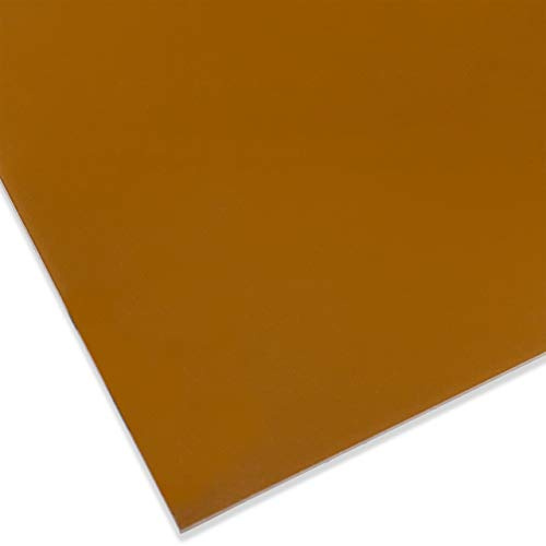 PLEXIGLAS® GS, 3 mm dick, 25 x 50 cm, Braun Transparent (8C01) | Farbiges gegossenes Acrylglas mit transparenter Wirkung; gut geeignet für Lichtobjekte, Modellbau, Displays und Zuschnitte