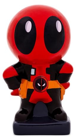 Silver Buffalo Deadpool Chibi Stance Small Ceramic Coin Bank