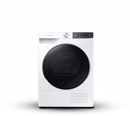 Samsung dv80t7220bt, 8 kg, Asciugatrice AI Control Quickdry con Pompa di Calore, Classe A+++, Wifi, Oblò Reversibile, Carica Frontale, 60l x 85h x 60p cm