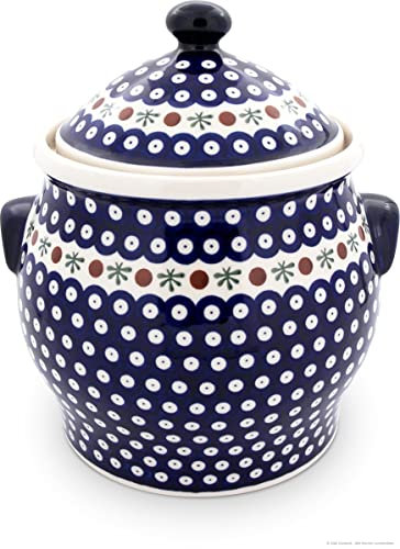 Bunzlauer Keramik Kartoffeltopf/Mehrzwecktopf/Keramiktopf 5 Liter Dekor 41