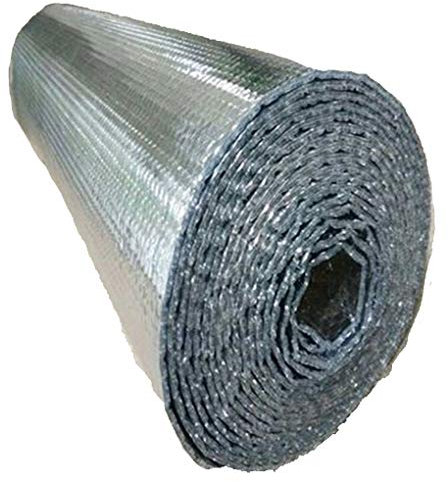 Isolierfolie selbstklebend Aluminium Isolierfolie Wand Isolierung Isolierfolie Dämmwolle Dachisolierung Isolierung Folie Wärmehaltung Isoliertapete Geeignet für den Einsatz in Wänden, Fußb(Size:1x25m)