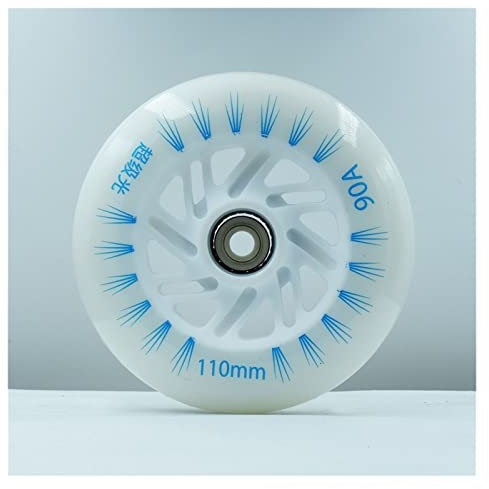 DawnDream Scooter RäDer 2 Stück/Charge von 90A Rollenscheibe 90 100 110 Rollenscheibe rot, weiß und blau Scooter Reifen (Color : Blue 100mm)