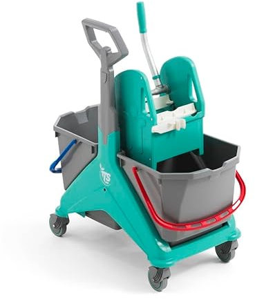 Carro de limpieza TTS Nickita Tec - 25 + 25 L - Verde