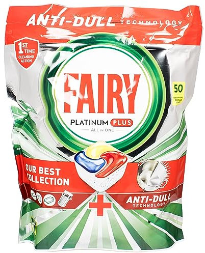 Fairy Platinum PLUS All in One Lemon Geschirrspültabs 50 Tabs - 1 Stück pro Pack