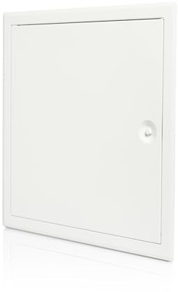 Proxinova 400x400 mm Puertas de contadores Metálica con Cerradura de Llave, Puerta de Inspección Exterior, Tapa Cuadro Electrico, cables, medidores, tuberías, Queda al ras de la superficie