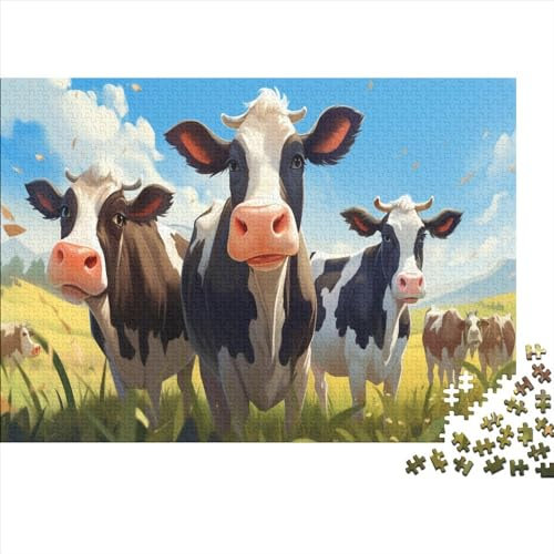 Bauernhof-Tiere Unlösbares Puzzle | | 1000 Teile,Hölzernes | Das Unmögliche Puzzle, Kinder Puzzle Für Erwachsene, Herausforderndes Rätsel Puzzle 1000pcs (75x50cm)