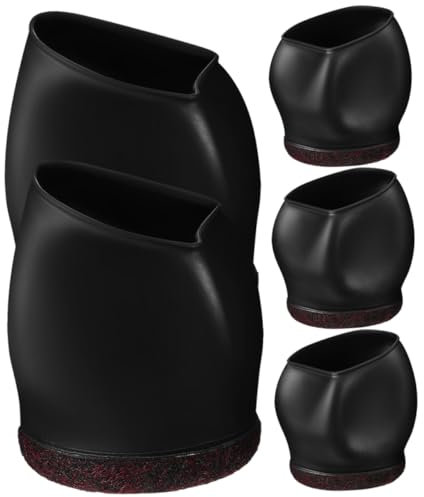 KITANDOVE 5pcs Chair Caster Covers Tpe Furniture Protectors for Rolling Furniture Office Chair Wheel Stoppers Easy Installation Non-slip and Reduce Noise and Protect Floors
