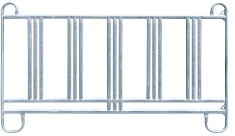 VOSS.farming Weidepanel, 3,00m Länge, 1,70m Höhe, Roundpen, mit Sicherheitsfressgitter, Stallabtrennung