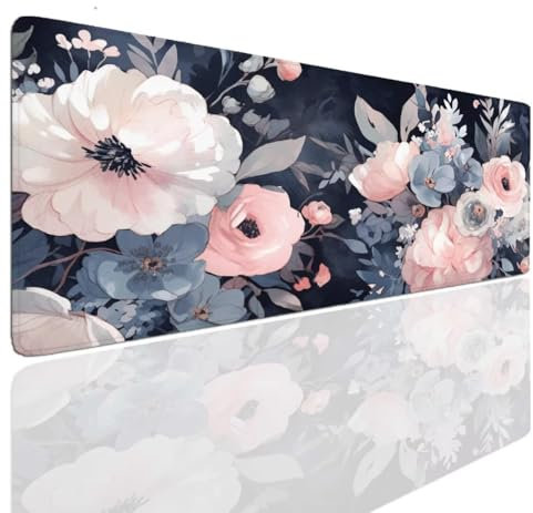 Alfombrilla Ratón Gray Art, Mousepad Alfombrilla Raton Gaming XXL 1600x800x4mm Mouse Desk Mat Gamer para Gaming, Tapete Escritorio Mujer Almohadilla Raton, Mouse Pad Base de Goma Antideslizante S-526