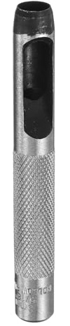 QUARKZMAN Perforadora de agujeros redondos de cuero, perforadora de agujeros huecos de 8 mm de acero al carbono para cortar círculos, herramienta de corte para manualidades de cuero
