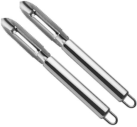 VINTORKY Pelador De Verduras y Frutas Multifuncional De Acero Inoxidable 2 Piezas Pelador De Patatas y Zanahorias Utensilio De Cocina Fácil De Usar Adecuado Para Casa y Restaurante