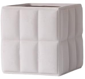 CJHFR472SG Jardinera Maceta de Forma Cuadrada Gris Claro, contenedor de Jardinera de Terracota de Mesa, for Interior y Exterior, habitación, balcón, jardín, Oficina Interior-Exterior
