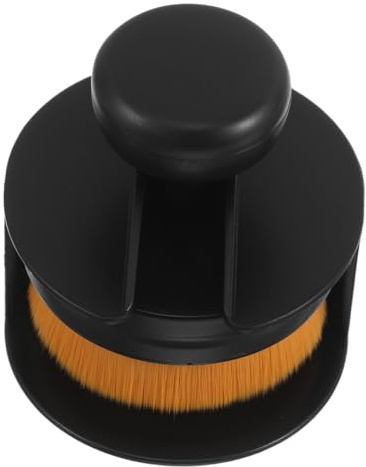 Spazzola Detergente Viso Manuale a Forma di Fiore Nera