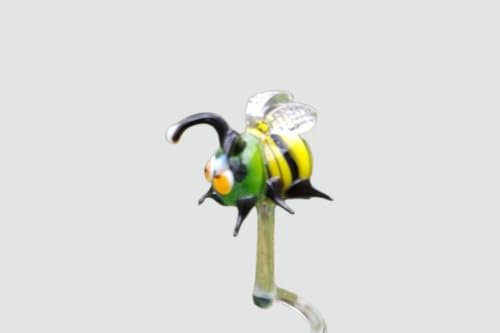 Orchideenstab aus Glas mit Hummel