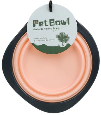 Cuenco plegable para perros | Cuenco de viaje para perros plegable para alimentos, cuenco para comida y agua, para mascotas de exterior para pasear viajes