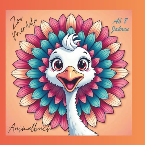 Zoo Mandala Kreatives Ausmalbuch - Ab 8 Jahren: Kreatives Ausmalbuch mit 50 einzigartigen Mandalas; für kleine Künstler-fördert Achtsamkeit, Fantasie, Konzentration und Geduld