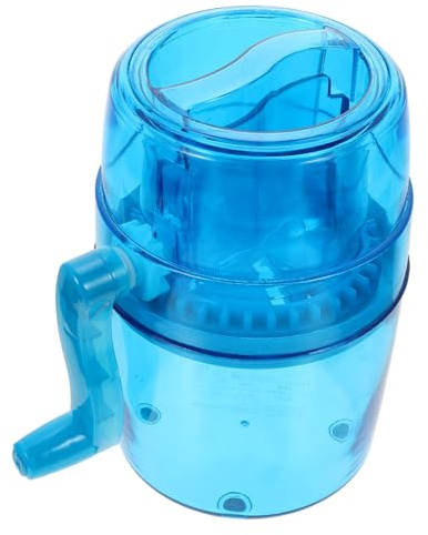 Mikinona Manual Ice Crusher with Hand Crank Portable Compact Ice Chopper for Home Kitchen Easy Labor-Saving Operation for Cones and