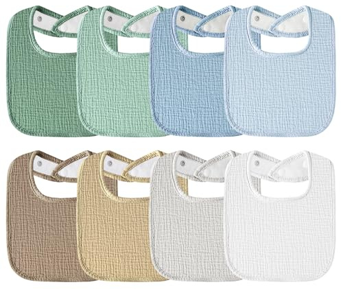 Kewlife present haklapp baby muslin fyrkantig baby halsduk justerbar för pojkar och flickor