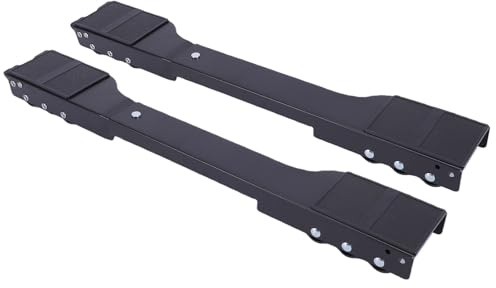 Yechiry Apparatrulle, Heavy Duty Utdragbar Justerbar Appliance Mover Slider Base med 36 Hjul och Antivibrationslås, för Tvättmaskin Kyl och Frys (Svarta hjul)