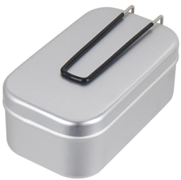 DECHOUS Fiambrera de Aluminio para Camping Asa Plegable, Resistente y Fácil de Transportar, Caja Bento Adecuado para Salidas al Aire Libre