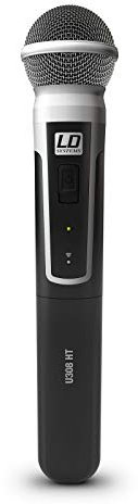 LD Systems U308 MD - dynamisches Handmikrofon, 823-832 MHz + 863-865 MHz, schwarz