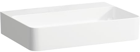 Laufen VAL Möbel-Waschtisch, ohne Hahnloch, ohne Überlauf, 600x420, weiß, Farbe: Weiß mit LCC