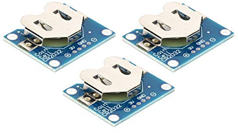Elektrisches Zubehör, Knopfzellenhalter 3-teiliges Knopfzellen-Batteriehalter-Modul, 2,54 mm langlebig, 20 mm für CR2032-Knopfbatterie