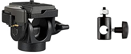 Manfrotto 234RC Rotule pour Monopode Plateau Rapide Inclinaison à 90° Charge Maximum : 5kg & 014-14 Adaptateur Rapide F5/8-1/4
