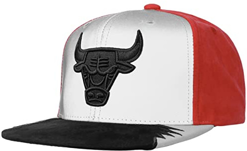 Mitchell & Ness Chicago Bulls NBA Keps& Herrar - snapback cap basebollkeps flat brim hatt Snapback, med skärm Höst Sommar Vår Vinter Sommar-Vinter - One Size svart