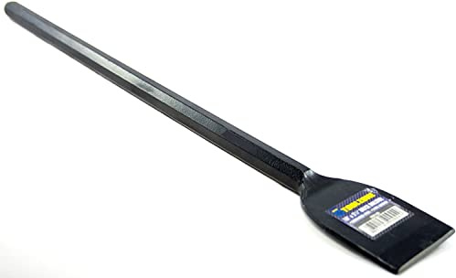 Unibos Long Handle Heavy Duty Hardened Steel Builder Masonry 18 Brick Bolster Black