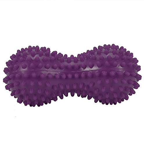 Igel Massageball, Fußmassagerolle, Stacheliger Ball für Fitnessübungen, Mobilitätsmassageball Zum Stressabbau und Zur Entspannung Verspannter Muskeln(Violett)