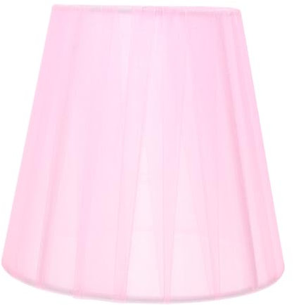 minkissy Kandelaber Kleiner Lampenschirm Zum Aufstecken Auf Die Innenbeleuchtung Ersatz Für Kandelaberbirnen Rosa Korb Aus Rattan