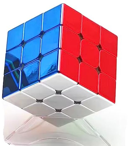 cuberspeed Legend Metallic Mirror Reflective Stickerless Shiny Speed Cube 3x3x3 Metallic Speed Cube