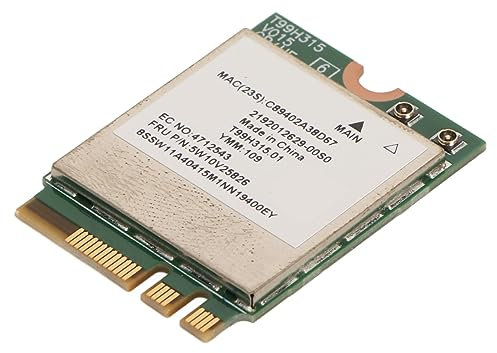 Bewinner Scheda WiFi, Scheda Wireless per Laptop WiFi 6E 11AX, Modulo Wireless Espandibile a 6 GHz MU Mimo con Adattatore di Rete Interno Bluetooth 5.3 Tri Band per Laptop 10 11