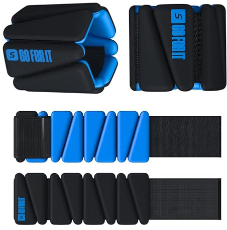 SPORTBIT Handgelenkgewichte, Knöchelgewichte für Frauen – Set aus 2 (jeweils 0,5 kg)– Verstellbare Bein & Armgewichte für Gehen, Laufen, Yoga, Pilates