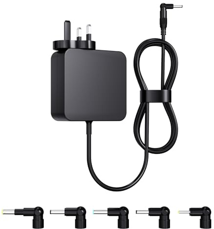 Cabuty 65W 45W Charger Adapter Compatible with ASUS VivoBook ZenBook NoteBook, for Lenovo IdeaPad Notebook Replacement with 5 Different Round Connectors Power Supply Cord