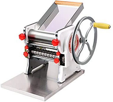 sjdoPulse Macchina per Pasta, Macchina per Tagliatelle con 2 Lame, Macchina per Pasta in Acciaio Inossidabile, Rullo per Pasta, Tagliapasta per Tagliatelle con Manovella, Morsetto da Banco