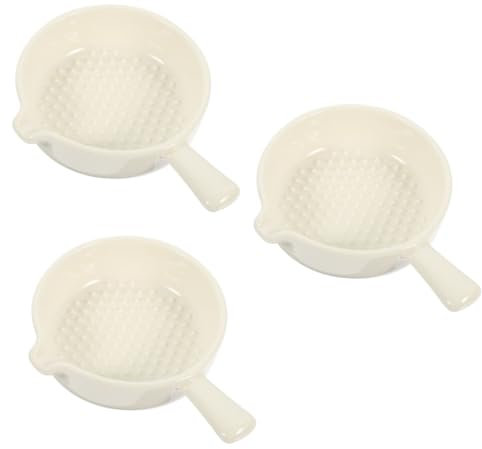 Amosfun 3pcs Sauce Dishes Food Dipping Containers for Dipping Sauce Seasoning Condiments for Home Kitchen Schools Restaurants