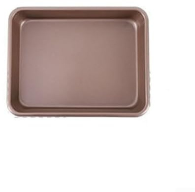 babominimer Roasting Tins, Baking Tray Set,Baking Trays Set of 2 Non-Stick Rectangular Oven Sheets Rose Gold Even Heat Distribution Versatile for Cookies Vegetables Cake Baking(D)