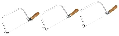 KONTONTY 3 Pièces Coupe- Coupeur De Froissement Trancheuse De Portable Biseauté Coupe-Beurre en Fil De Fer Coupe-Fil en Acier Coupe-Fromage Outil De Moule Silver Bois