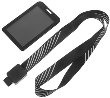 SECFOU 1satz Klarer Kartenhalter Mit Lanyard Kartenhüllen Für Arbeit Und Spielkarten Langlebig Und Bruchsicher Für Lehrer Büroangestellte Und Sicherheitsmitarbeiter