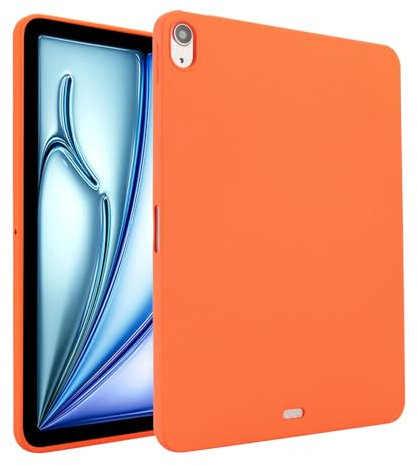 Kompatibel mit iPad Air 5. / Air 4. / Pro 11 2018, schlank und leicht, TPU-Gummi, weiche Silikon-Schutzhülle, stoßfest, Tablet-Abdeckung für iPad AIR4/AIR 5/PRO 11 2018 (Orange)