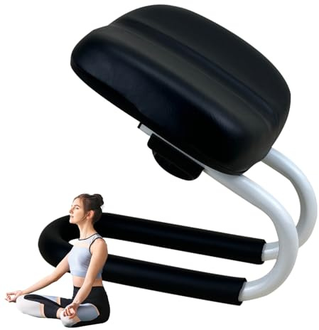 Prayer Bench,Ergonomic Meditation Accessories,Kneeling Chair With Sponge Cushion,Adjustable Height Kneelers,Yoga Stool With Non Slip Leg Sleeve,Hip Support Meditation Stool For Home Yoga Studio