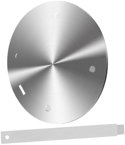 Healifty 1Juego Placa de Inducción de Inoxidable Adaptador de Transferencia de Calor para Cocinas de Inducción y Gas Difusor de Calor Práctico y Duradero