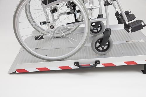 The Ramp People Foldable Wheelchair Ramp, Extra Wide 61cm - 244cm (92cm/3ft) 300kg Capacity, Anti-slip Surface